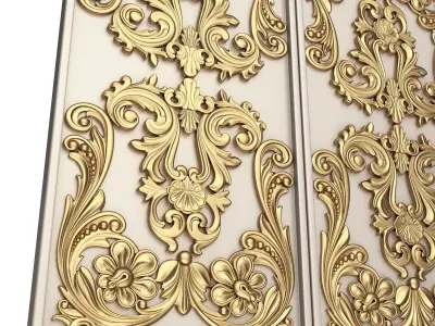 Backgammon Set 04 White Low-poly 3D model