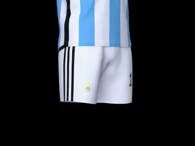 Argentina Messi Jersey Design 2022 3D model