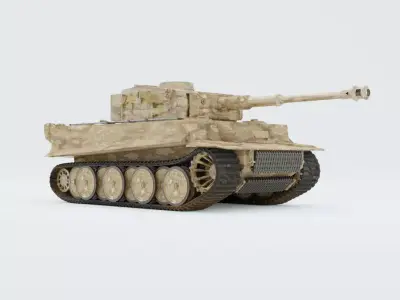 Military vehicle  Low-poly 3D model