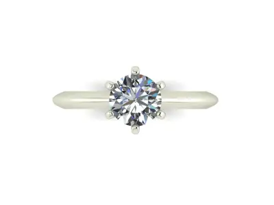 Solitaire Diamond Fashion Ring R11 3D print model