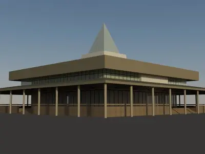 Library renovation 3D model