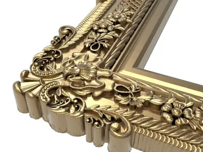 Carved Picture Frame 3D model