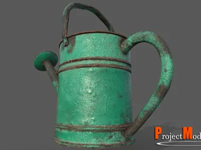 Watering Can-Version001 Low-poly 3D model