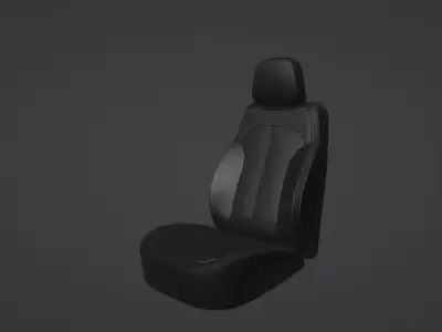 Car Seat Low-poly 3D model get