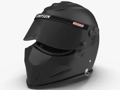 Simpson Diamondback Black Low-poly 3D model