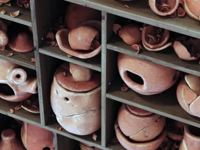 Dishes clay splinter old n2 3D model