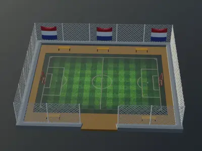 Soccer Stadium - Holland Low-poly 3D model