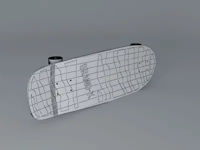 1985 X Con model skateboard Free 3D model