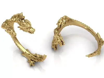 dragon bracelet 3D print model