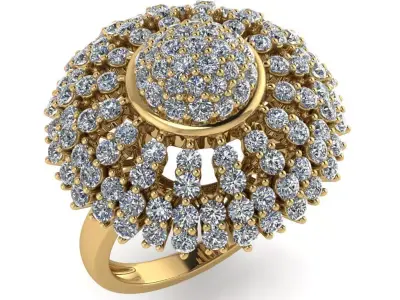 light weight gold diamond rings-C111116SKCH2026054-wt-10-15 3D print model