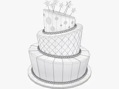 Birthday cake  3D model