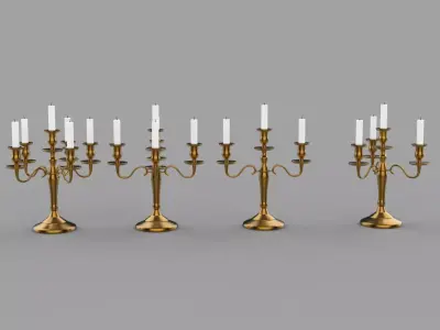 Candlestick Low-poly 3D model