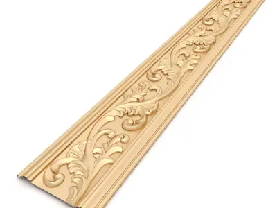 Ceiling Molding 8 - For CNC and Interior 3D model