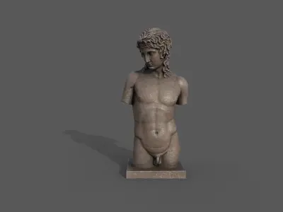 Eros of Centocelle  Low-poly 3D model