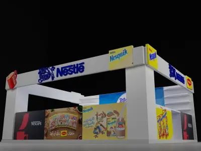  Booth Exhibition Stand a292  3D model