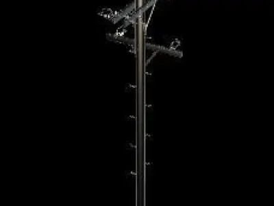 Electric Pole 3D obj model Free low-poly 3D model