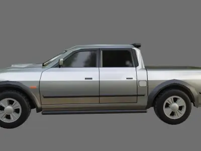 Pickup Truck - Car - Mitsubishi L200 Outdoor - Picape - Carro 3D model