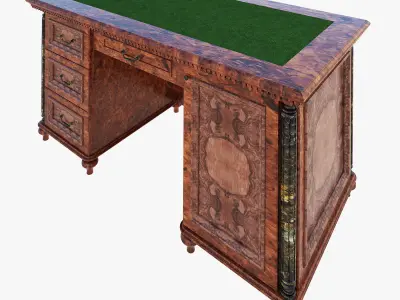 Luxury writing table 3D model