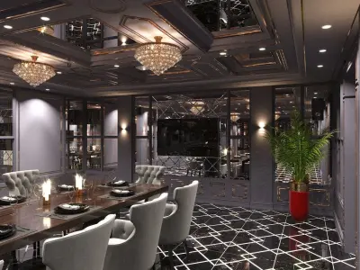 Lounge bar Vip  3D model