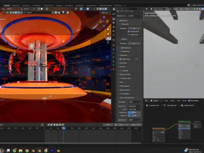 news studio setup  Low-poly 3D model