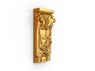 Classic decor ornament carved 13 3D model