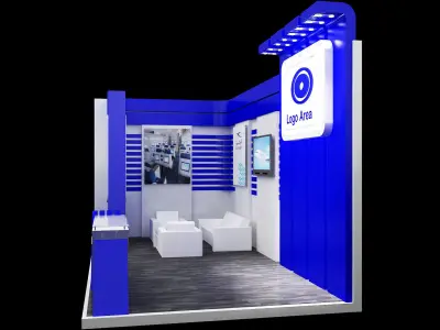 Booth Exhibition Stand a148 3D model