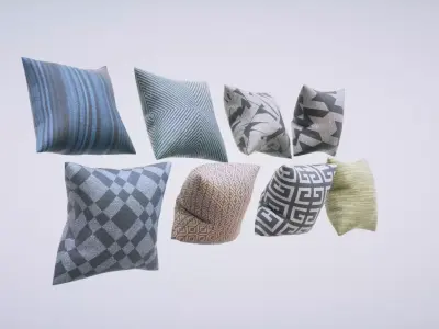 Pillows Pack Low-poly 3D model