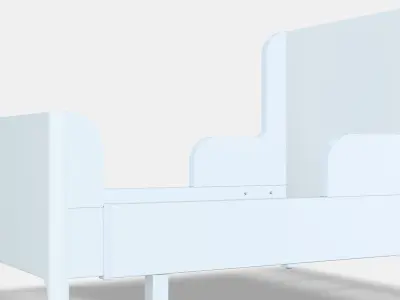 BUSUNGE Extendable bed Low-poly 3D model