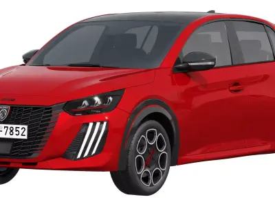 Peugeot E-208 GTI 2026 3D model