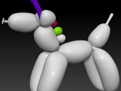 UNICORN balloon 3D model