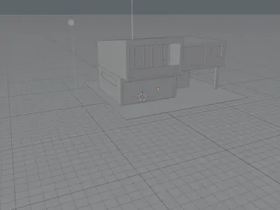 Low Poly Modern House Free low-poly 3D model