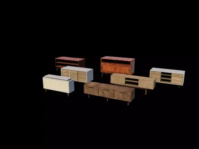 TV bench  3D model