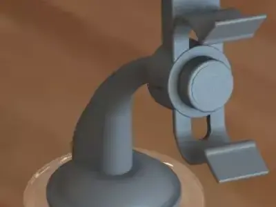 Phone Holder Simple with suction cup Free 3D model