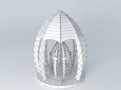 Šehidsko Memorial Characteristic Free 3D model