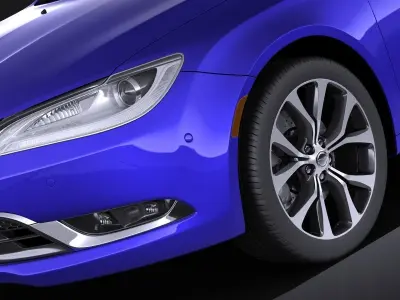Chrysler 200 2015 VRAY 3D model