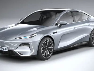 Geely Galaxy E8 2024 3D model