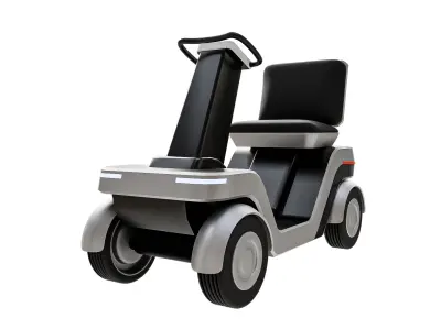 The Future of Personal Mobility Low-poly 3D model