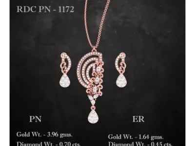 Pendant Earrings combo - 1172 3D print model