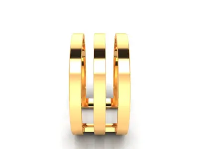 Ring M158 The luxury female abstract ring wedding 3D print model