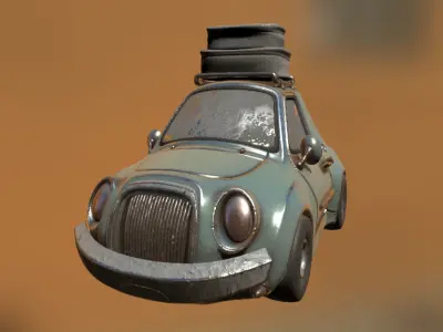 Cartoon Car Classic 3D model