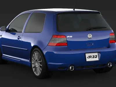 Volkswagen Golf 4 R32  3D model