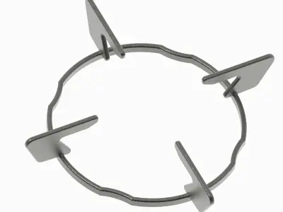 Gas Stove Pan Support 3D print model