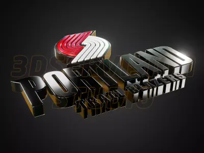New Portland Trail Blazers logo - Cinematic - 3D print 3D model