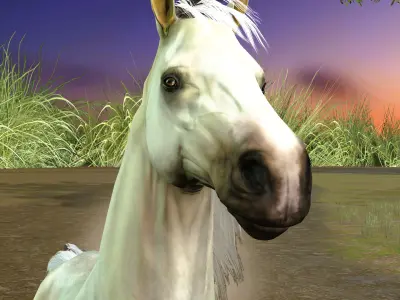 HORSE MODEL WITH 15 ANIMATIONS Low-poly 3D model