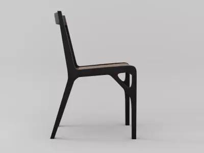 Alpha Chair Low-poly 3D model