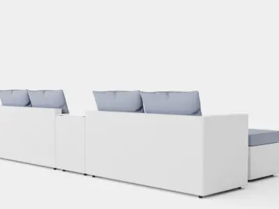 Havana Lounge Set Low-poly 3D model