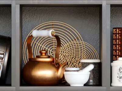 Decorative set Kitchen 3D model