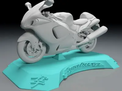 SUZUKI GSX1300R HAYABUSA 2015 3D PRINTABLE MODEL 3D print model