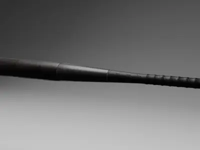 Baseball Bat Low-poly 3D model 4