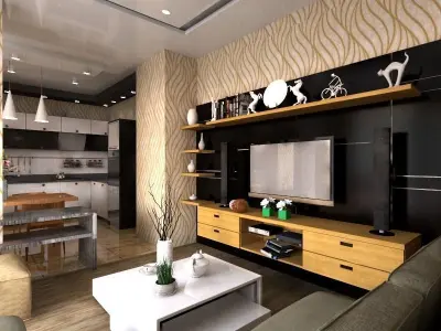 interior life room 3D model